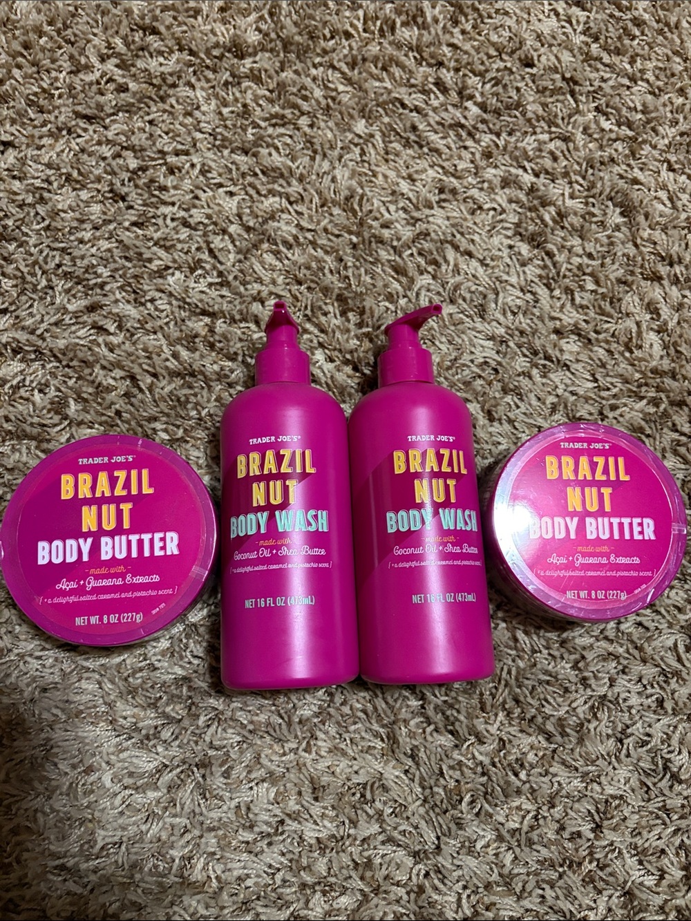 Trader Joe’s Brazil Nut Body Wash & Body Butter - Pink
